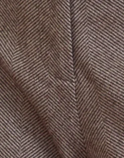 Motel Rocks Tailoring-Abdel Faux Wool Tailored Trouser in Walnut