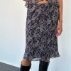 Motel Rocks A Line Skirts | Midi Skirts-Abetzi Midi Skirt in Baroque Black Print