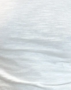 Motel Rocks Basics | Loungewear-Adrian Off Shoulder Tee in Slub Ivory