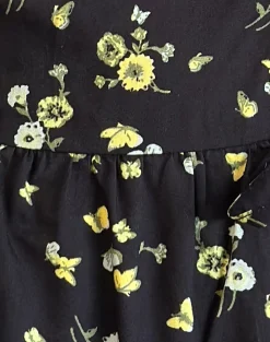 Motel Rocks Shirts And Blouses-Ajasi Blouse in Lemon and Lime Black LemonandLimeBlack