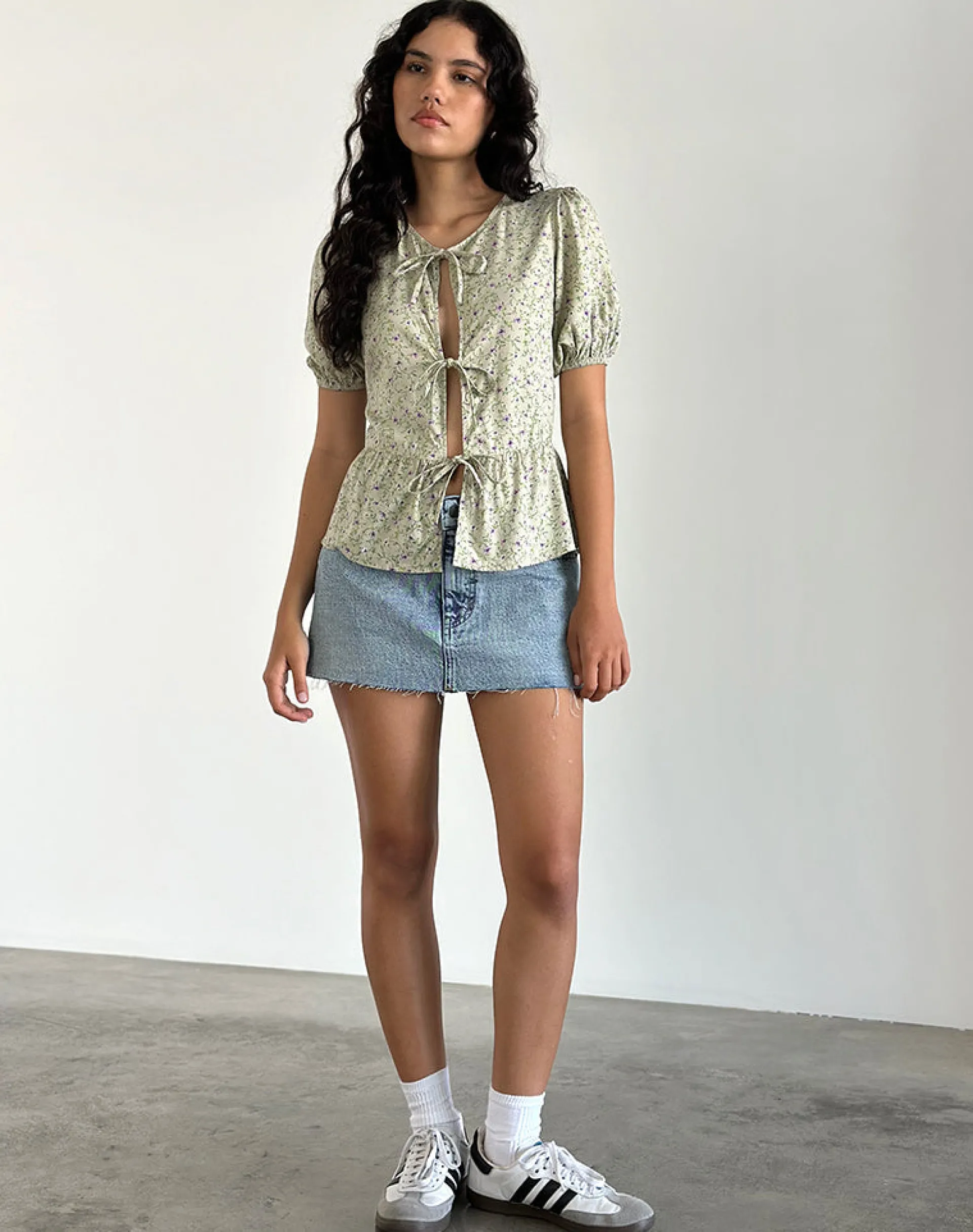 Motel Rocks Shirts And Blouses | Printed Tops-Ajasi Blouse in Parma Violet ParmaViolet
