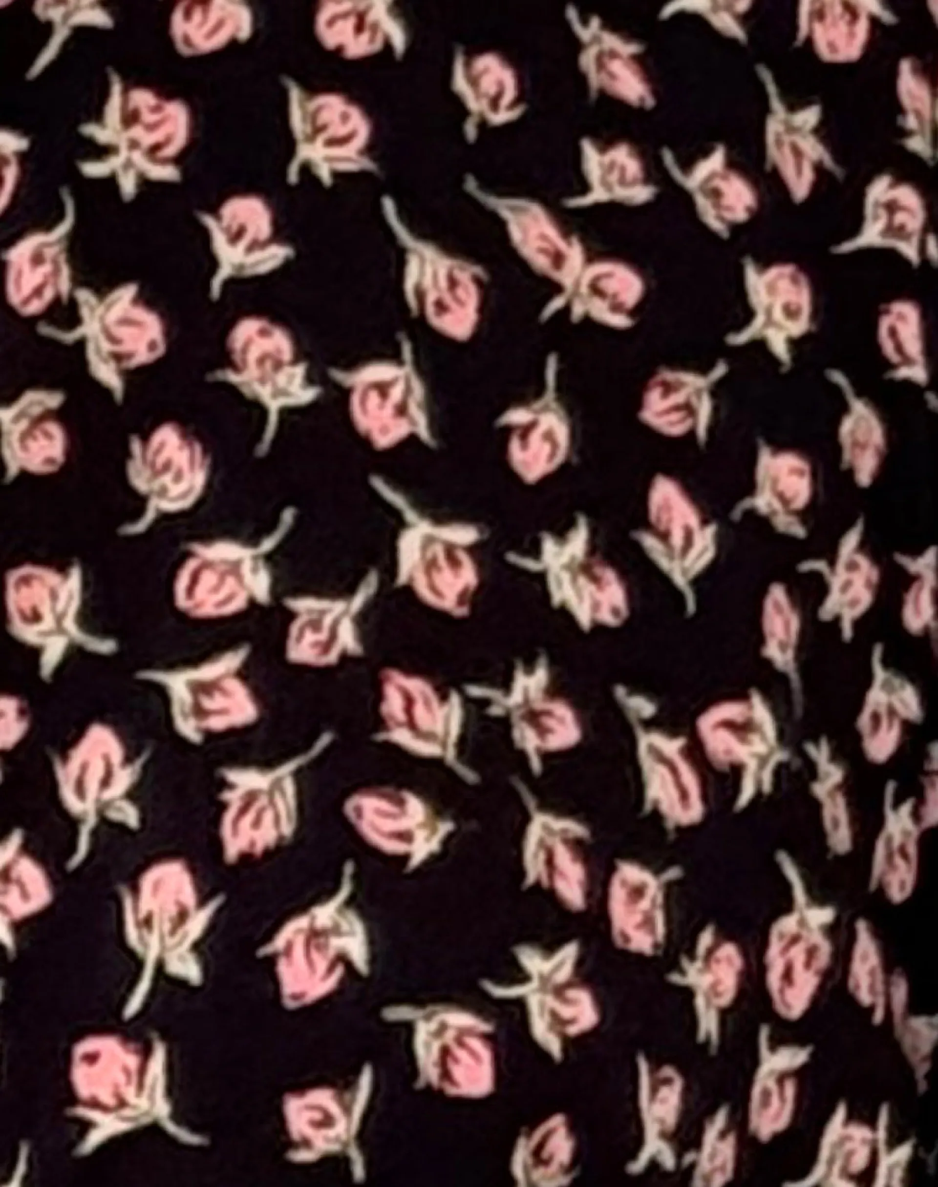 Motel Rocks Shirts And Blouses | Printed Tops-Ajasi Blouse in Red Rose Ditsy Black RedRoseDitsyBlack