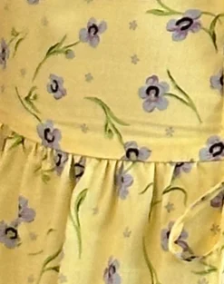 Motel Rocks Shirts And Blouses | Printed Tops-Ajasi Blouse in Wild Flower Lemon Drop WildFlowerLemonDrop
