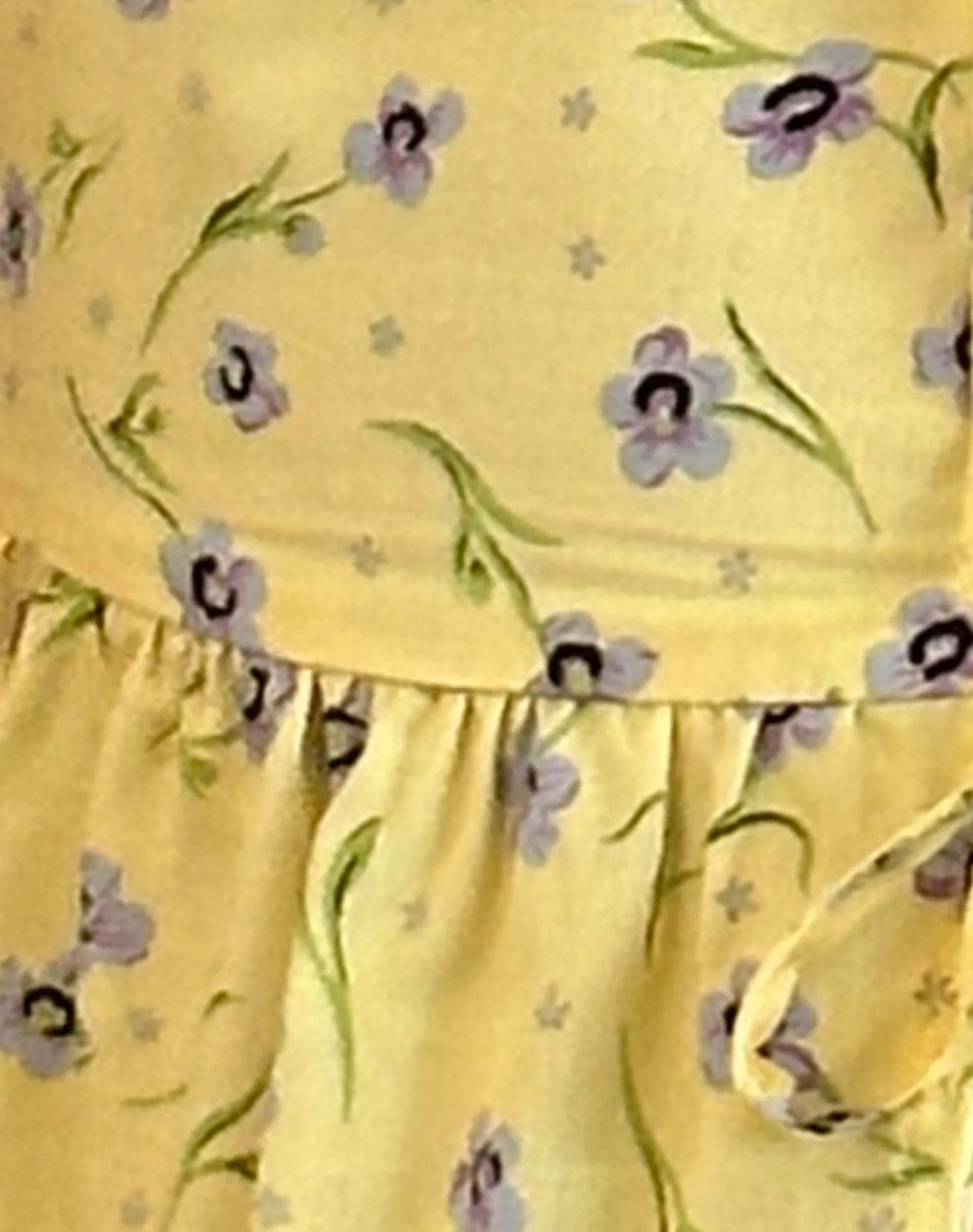 Motel Rocks Shirts And Blouses | Printed Tops-Ajasi Blouse in Wild Flower Lemon Drop WildFlowerLemonDrop