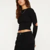 Motel Rocks Mini Skirts-Ajeng Low Rise Cargo Mini Skirt in Black