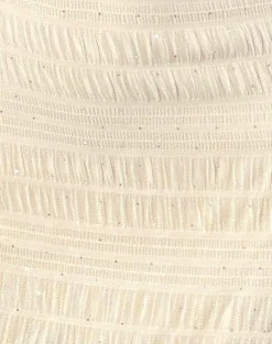 Motel Rocks Mini Dresses-Akaira Mini Dress in Sequin Mesh Ivory