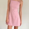 Motel Rocks Day Dresses | Bodycon Dresses-Aketi Mini Dress in Dusky Pink DuskyPink