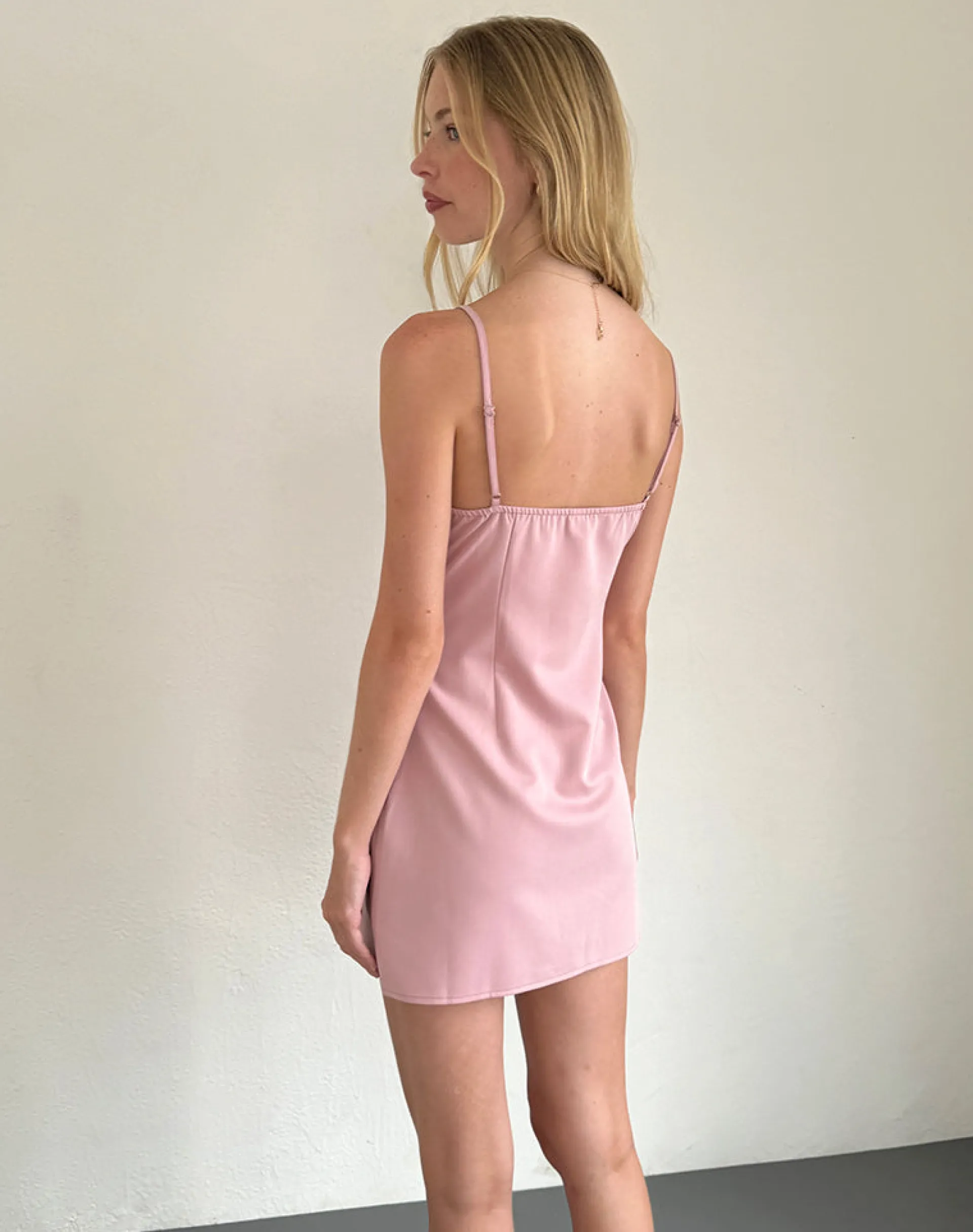 Motel Rocks Day Dresses | Bodycon Dresses-Aketi Mini Dress in Dusky Pink DuskyPink