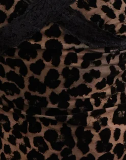 Motel Rocks Printed Tops | Strappy Tops-Alcesta Top in Flock Mesh Rar Leopard