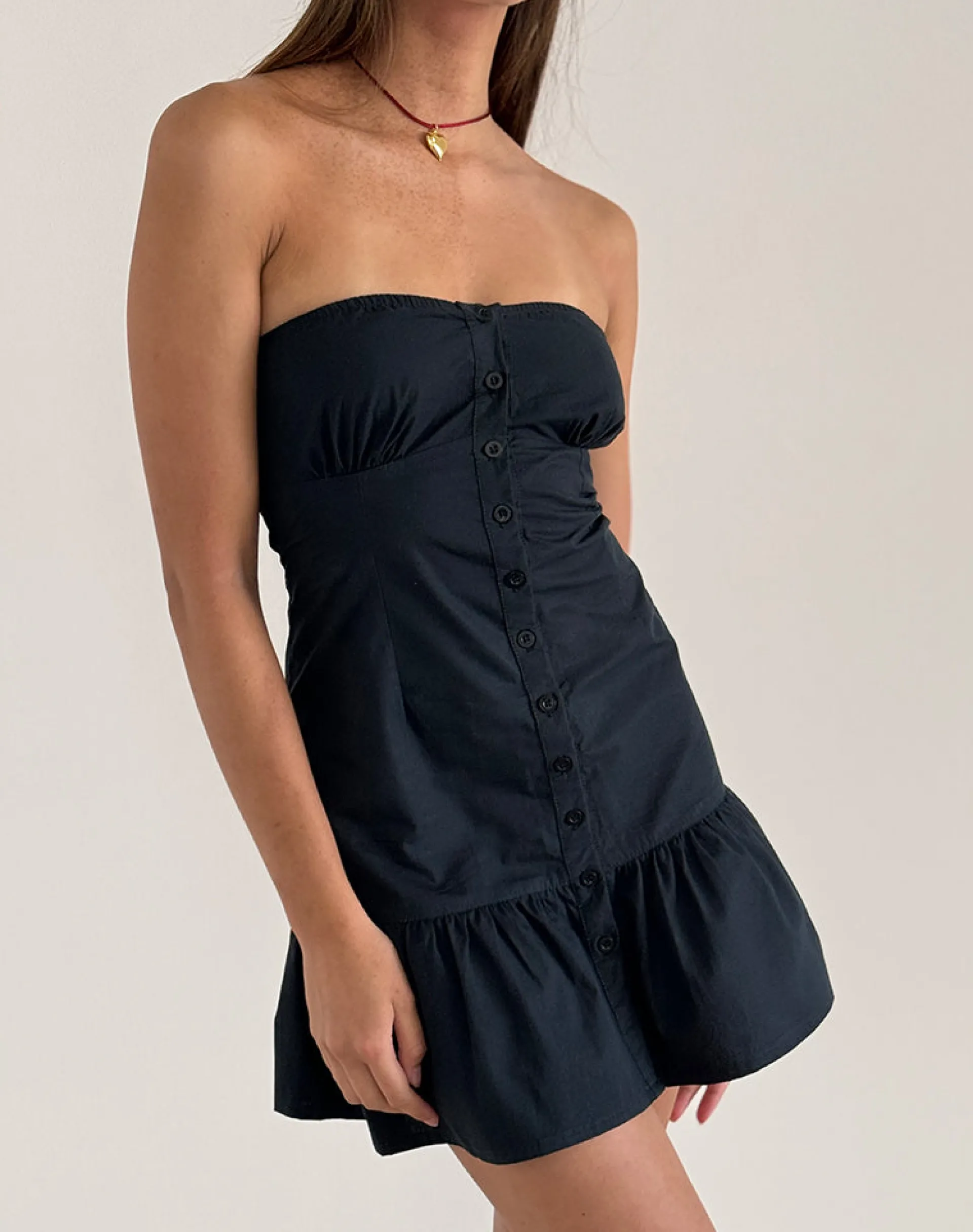 Motel Rocks Day Dresses | Bodycon Dresses-Alden Mini Dress in Tap Shoe Black