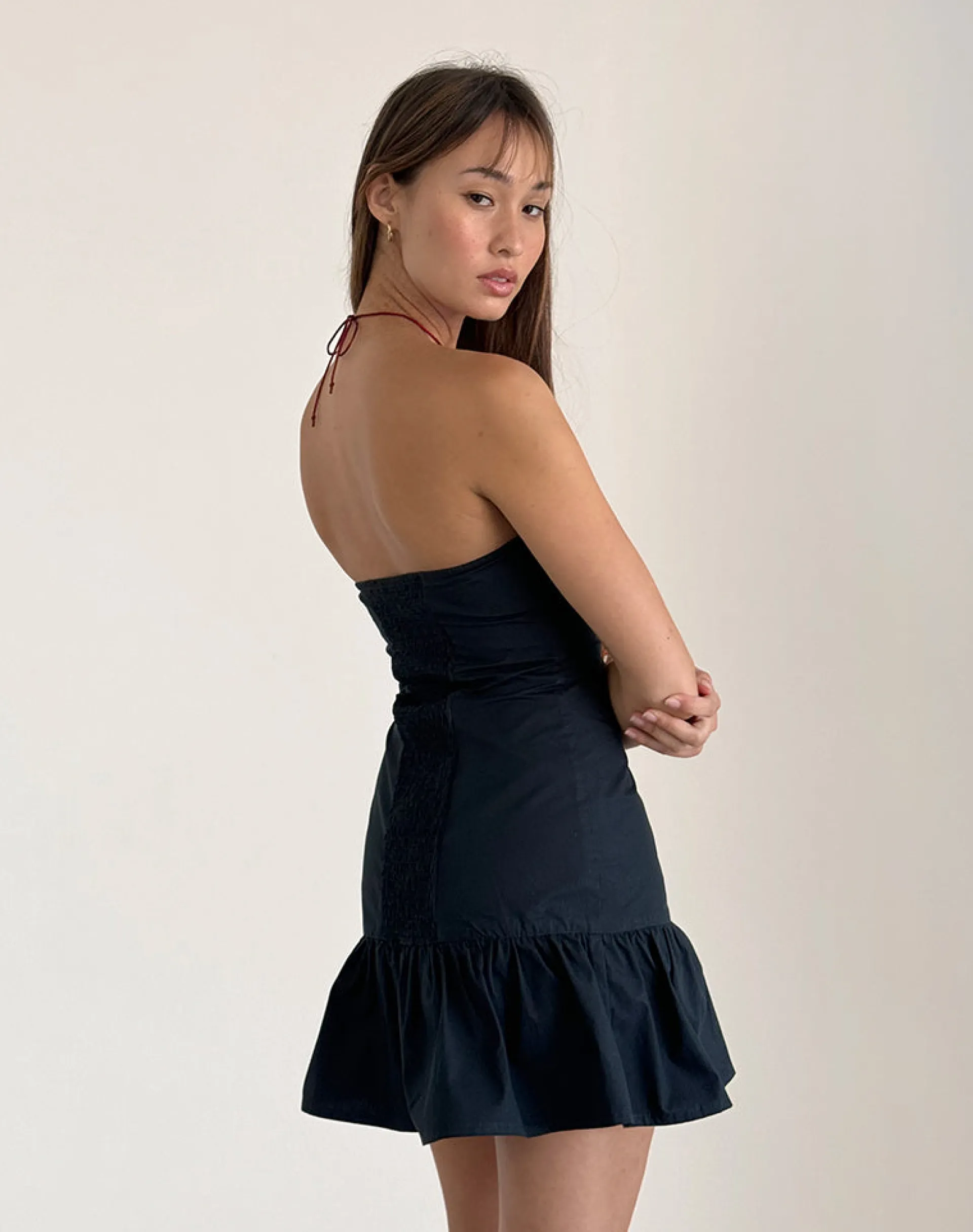 Motel Rocks Day Dresses | Bodycon Dresses-Alden Mini Dress in Tap Shoe Black