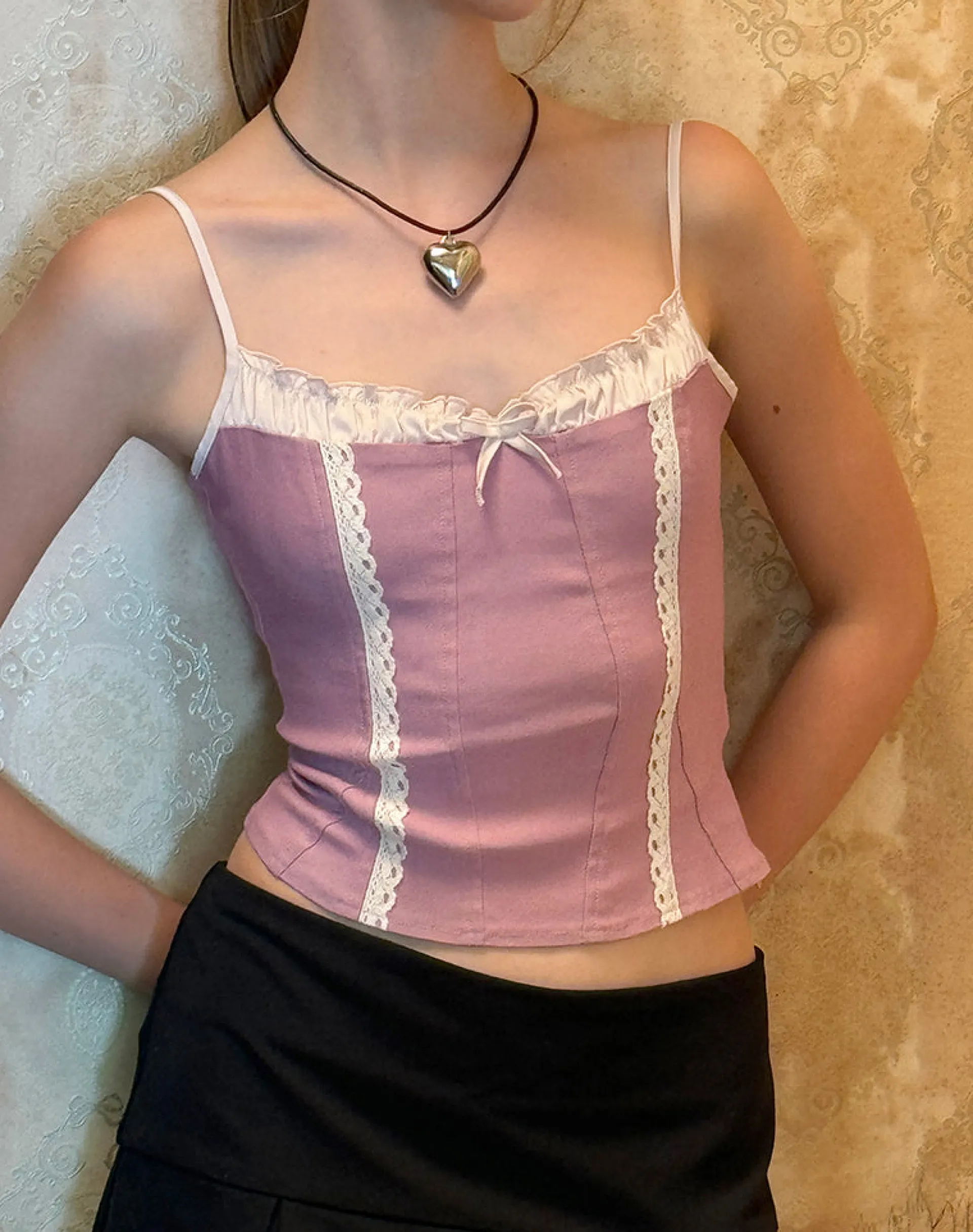 Motel Rocks Tailoring | Corset Tops-Alexa Corset Top in Dusky Pink DuskyPink