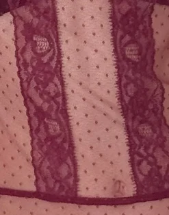 Motel Rocks Shirts And Blouses | Lace Tops-Amrita Top in Burgundy Dobby Mesh BurgundyDobbyMesh