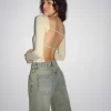 Motel Rocks Basics | Basic Tops-Ansita Long Sleeve Top in Coconut Milk CoconutMilk