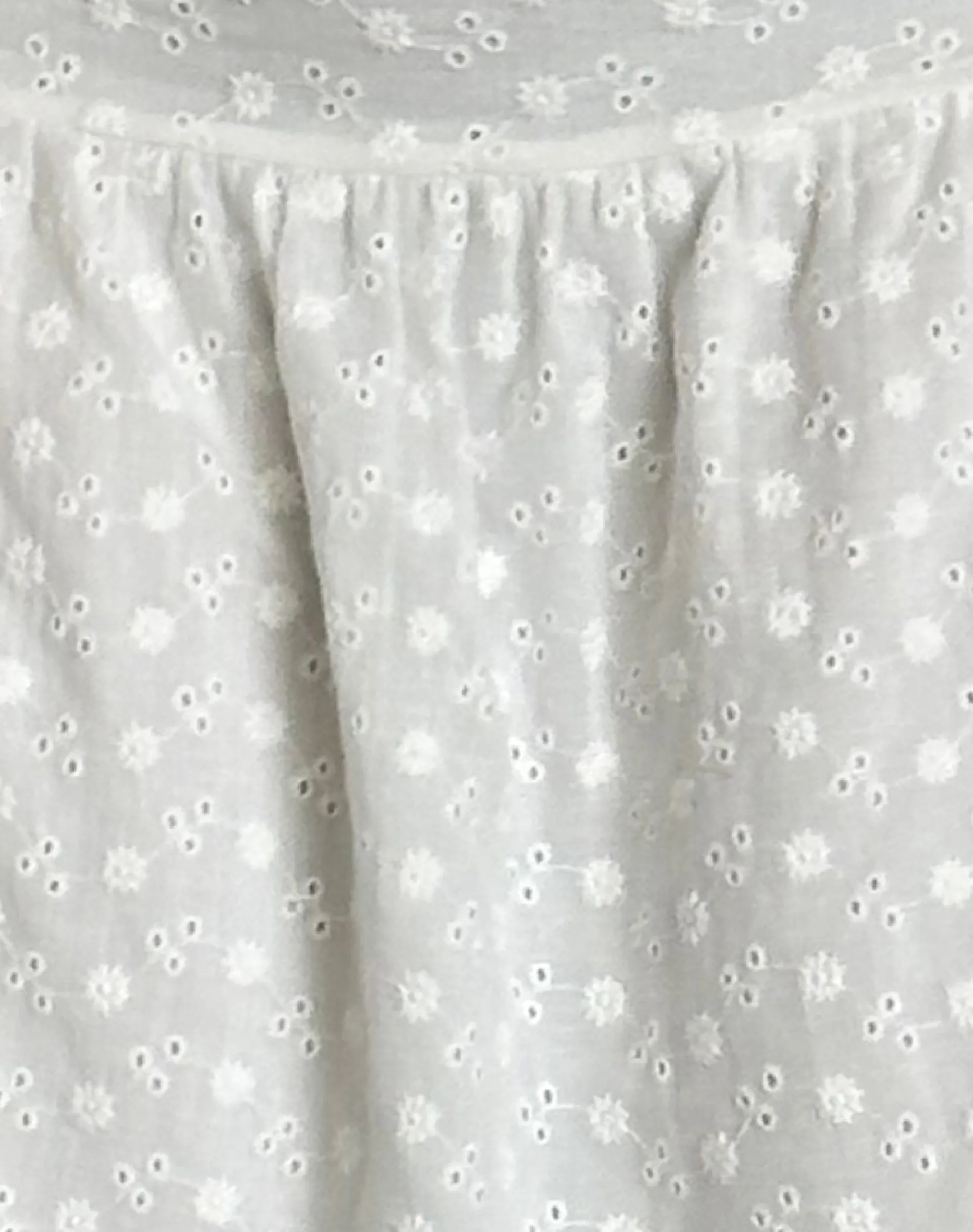 Motel Rocks Co-Ords | Midi Skirts-Aristia Midi Skirt in Woven Broderie White