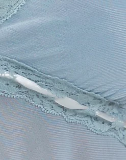Motel Rocks Strappy Tops-Arsyla Mesh Butterfly Top in Pastel Blue