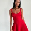 Motel Rocks Party Dresses | Mini Dresses-Audra Mini Dress in Red