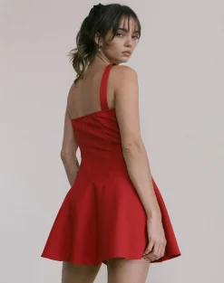 Motel Rocks Party Dresses | Mini Dresses-Audra Mini Dress in Red