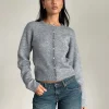 Motel Rocks Jumpers-Aura Cardigan in Dusty Grey DustyGrey