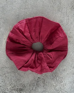 Motel Rocks Accessories-Bel Oversized Scrunchie in Adrenaline Red