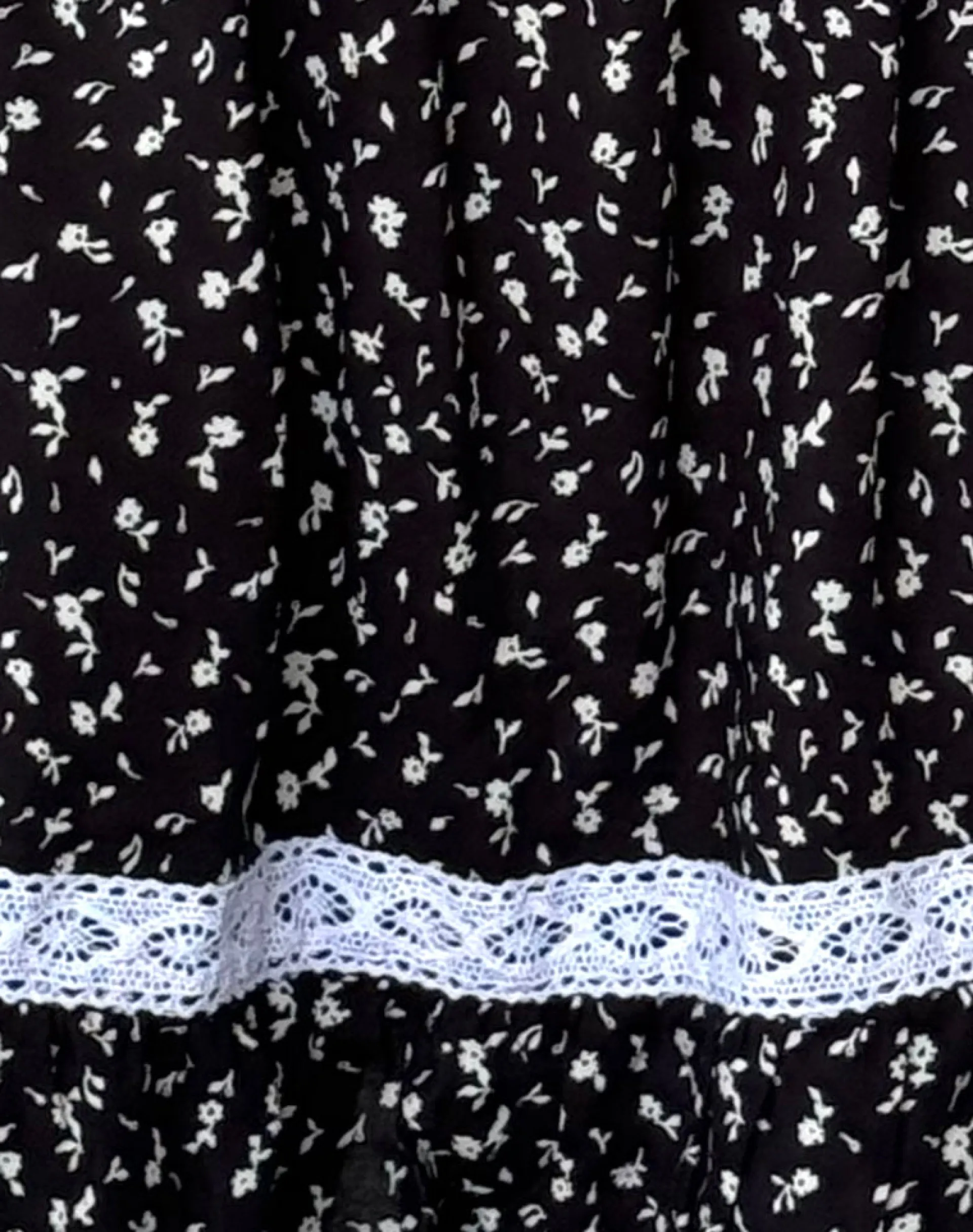 Motel Rocks Printed Dresses | Day Dresses-Beling Mini Tea Dress in Black Ditsy Romance