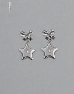Motel Rocks Accessories-Bellatrix Earrings Pink Star