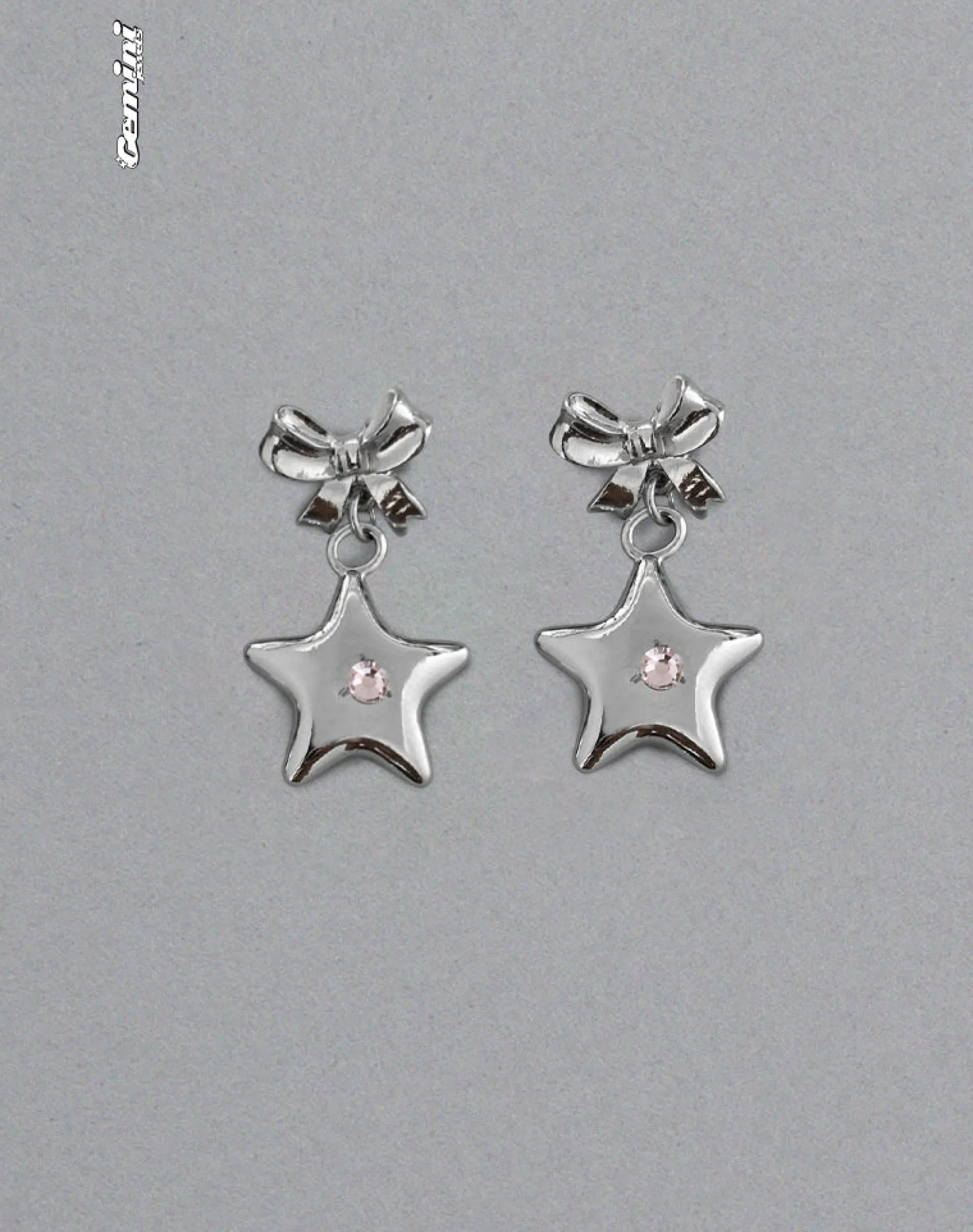 Motel Rocks Accessories-Bellatrix Earrings Pink Star