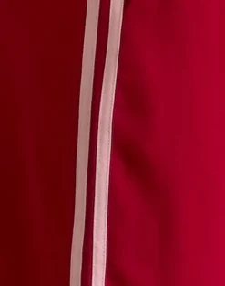 Motel Rocks Wide Leg Pants-Bennett Wide Leg Trouser in Tailoring Red with Pink Stripe TailoringRedwithPinkStripe