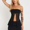 Motel Rocks Bandeau Tops-Bilarka Bandeau Top in Black