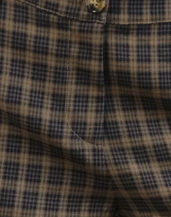 Motel Rocks Tailoring-Binar Trouser in Dark Brown Check