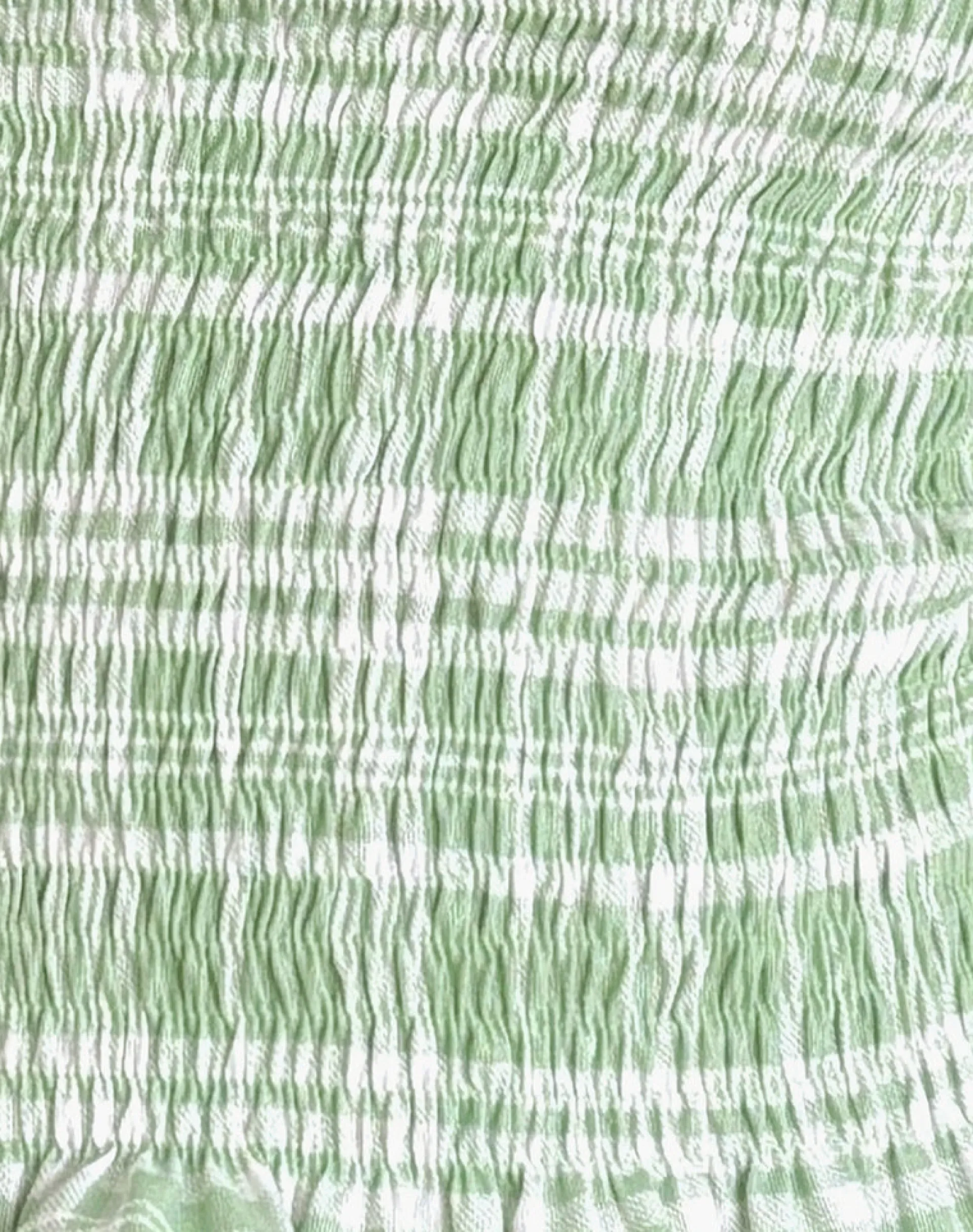 Motel Rocks Printed Tops-Birita Shirred Top in Table Cloth Neo Mint TableClothNeoMint