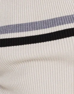 Motel Rocks Vest Tops-Bonisa Vest in White with Grey and Black Stripe