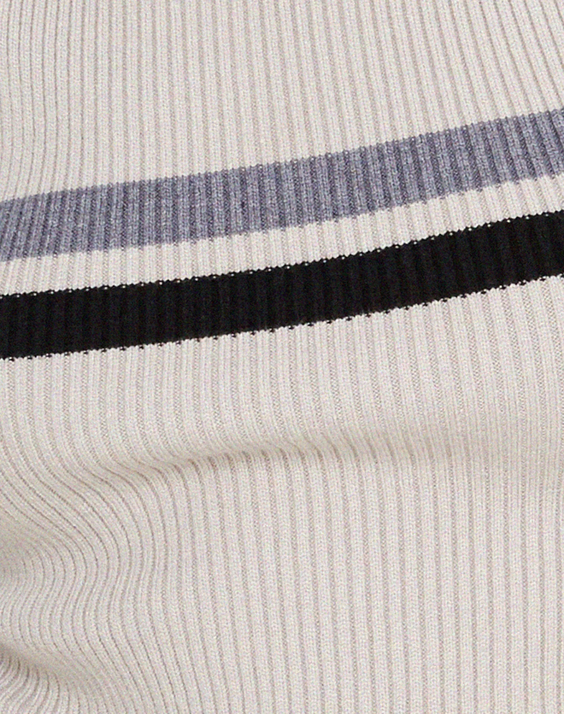 Motel Rocks Vest Tops-Bonisa Vest in White with Grey and Black Stripe