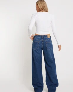 Motel Rocks Basics-Bonlo Long Sleeve Top in White