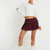 Motel Rocks Basic Tops | Long Sleeve Tops-Bosie Long Sleeve Top in Lycra White LycraWhite