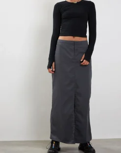 Motel Rocks Long Sleeve Tops-Bouse Long Sleeve Thumbhole Top in Black