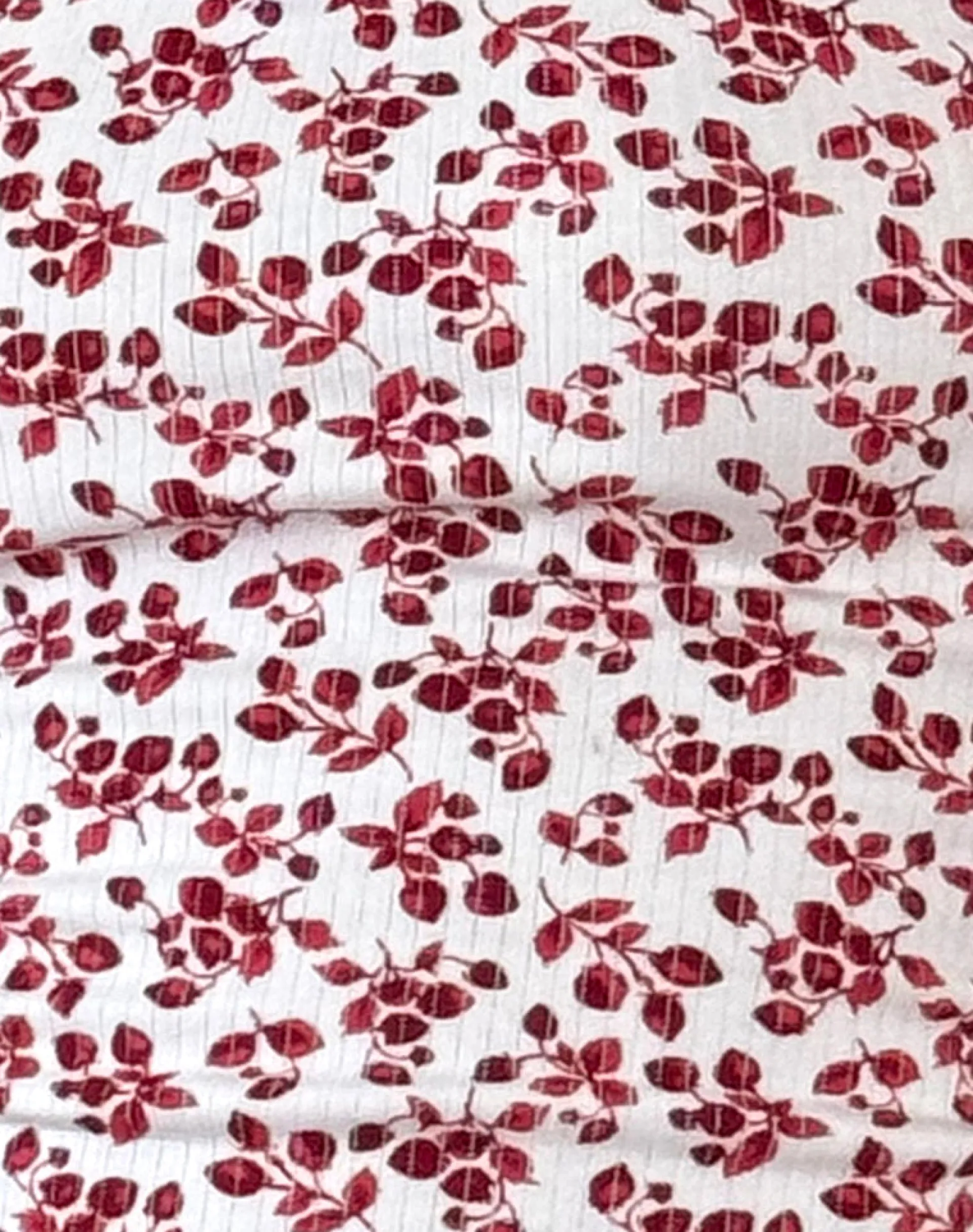 Motel Rocks Basic Tops | Printed Tops-Bovillo Top in Summer Strawberry Off White StrawberryOffWhite