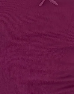 Motel Rocks Basics | Basic Tops-Bovita Long Sleeve Ribbed Top in berry