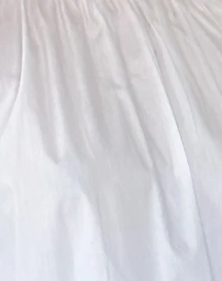 Motel Rocks Shirts And Blouses | Long Sleeve Tops-Bulila Tie Sleeve Blouse in White Poplin