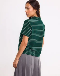 Motel Rocks Shirts And Blouses | Printed Tops-Bupolo Shirt in Bottle Green