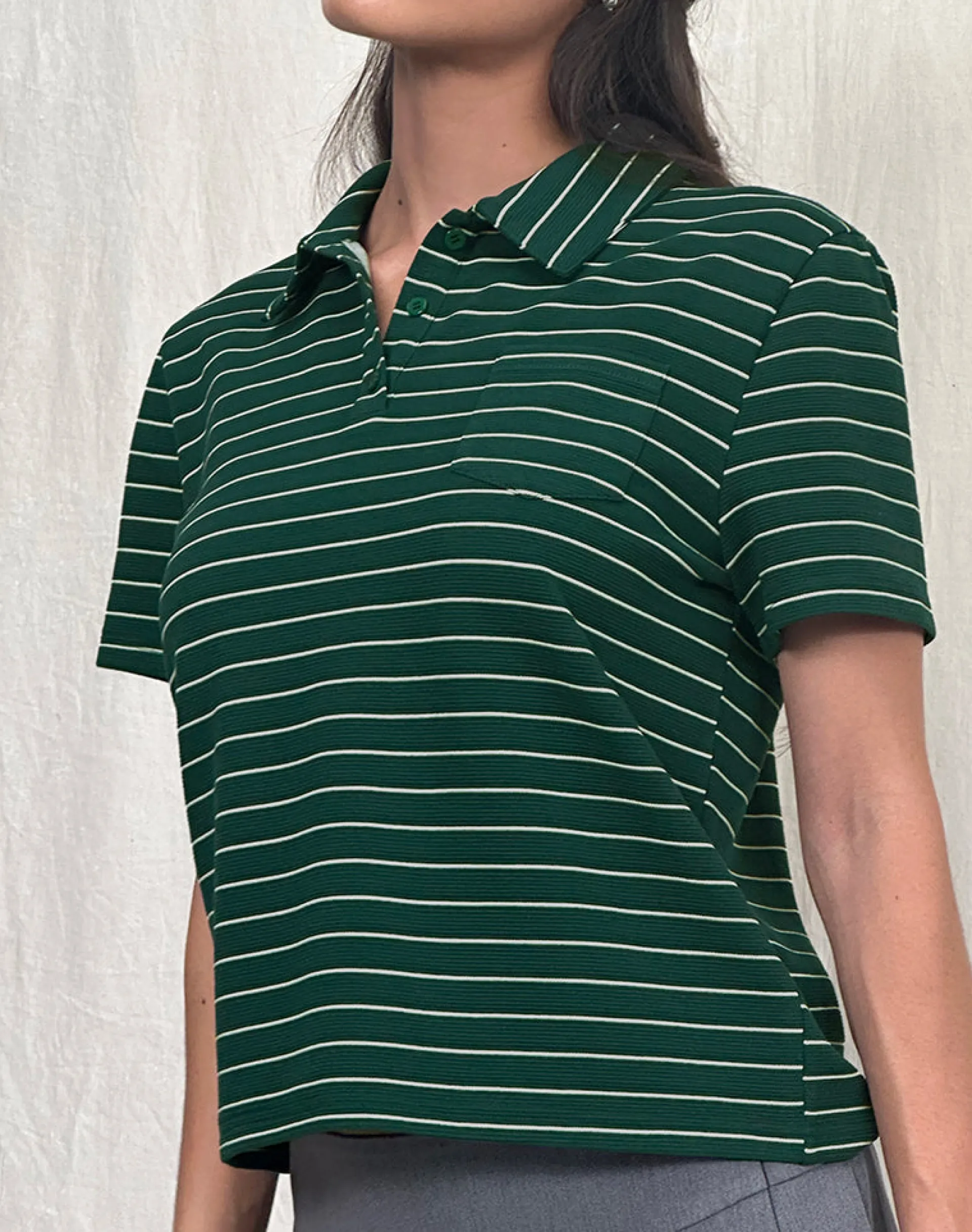 Motel Rocks Shirts And Blouses | Printed Tops-Bupolo Shirt in Bottle Green