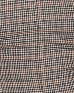Motel Rocks Tailoring | Printed Tops-Calida Corset Top in Micro Check Brown
