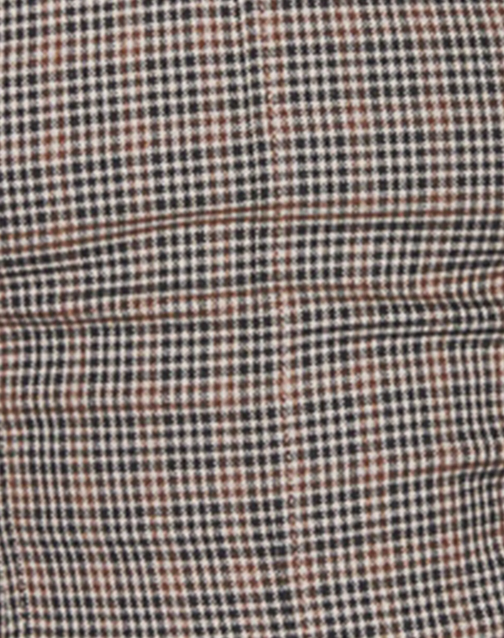 Motel Rocks Tailoring | Printed Tops-Calida Corset Top in Micro Check Brown