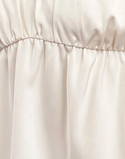 Motel Rocks Strappy Tops | Going Out Tops-Camden Longline Cami Top in Satin Ivory