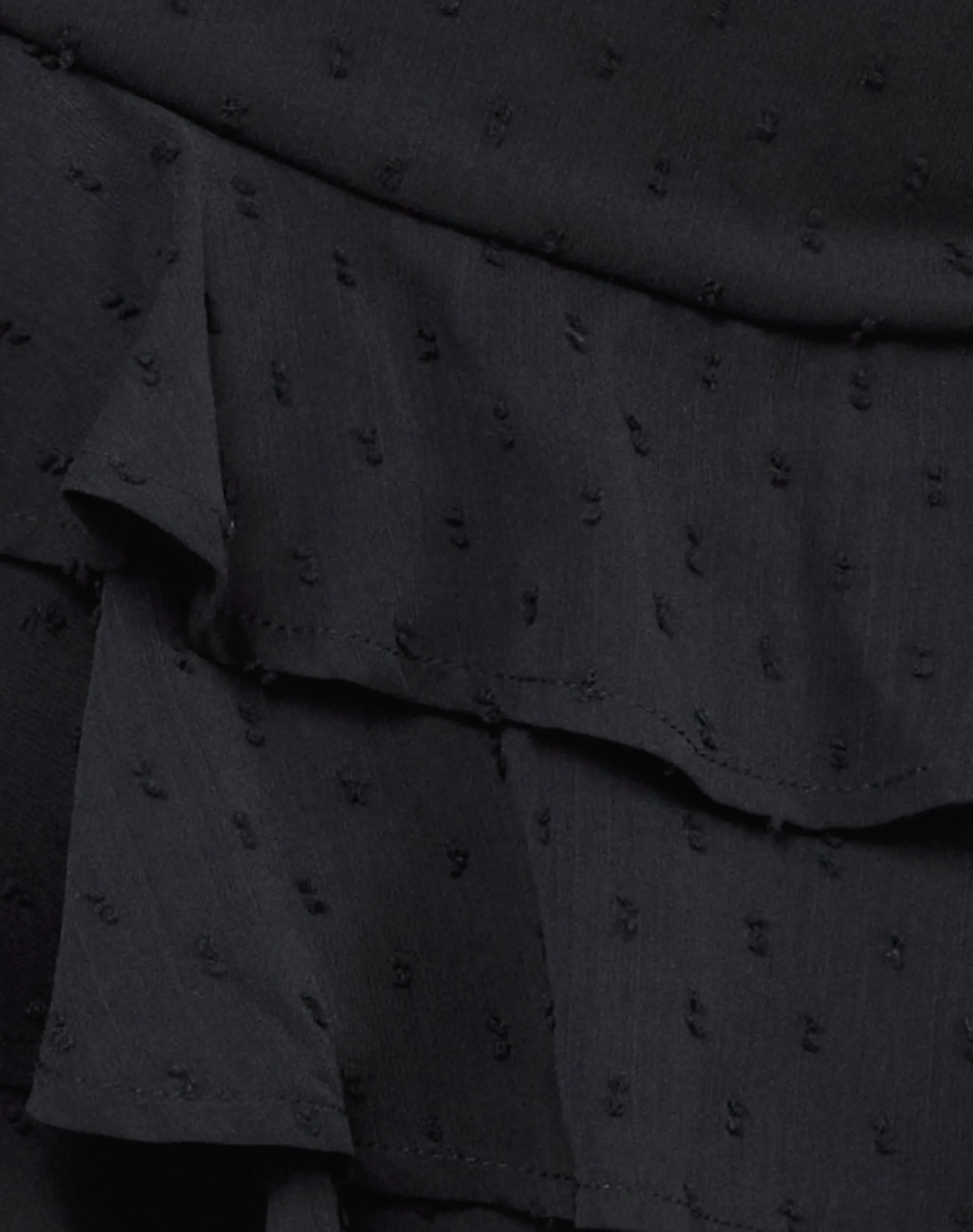 Motel Rocks Mini Skirts-Camigo Mini Skirt in Polka Chiffon Black PolkaChiffonBlack