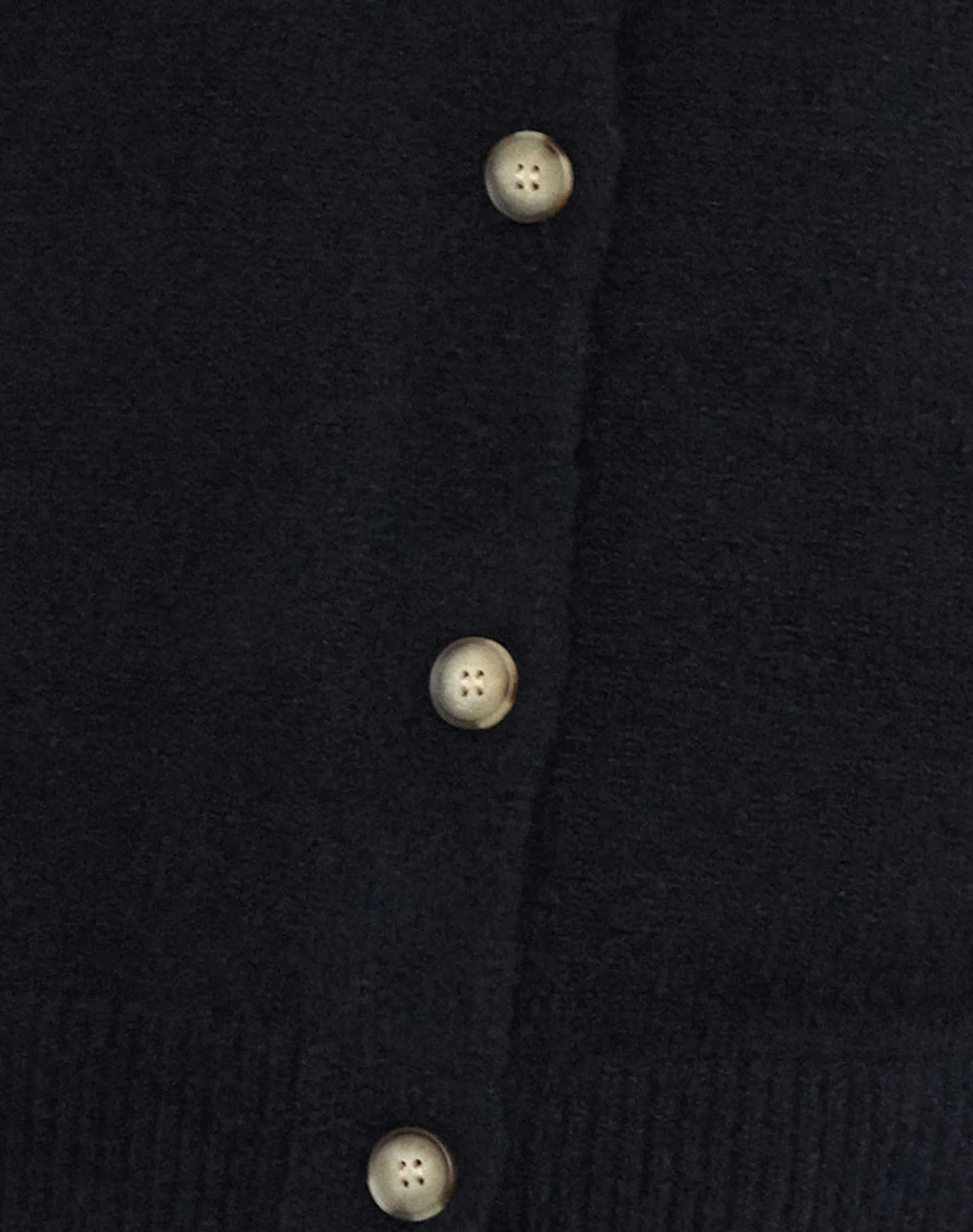 Motel Rocks Vest Tops-Camira Knitted Button Through Vest in Black