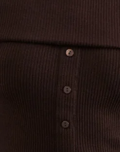 Motel Rocks Cardigans-Candida Cardi in Bitter Chocolate