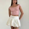 Motel Rocks Basic Tops | Corset Tops-Cania Corset Top in Pink Lady PinkLady