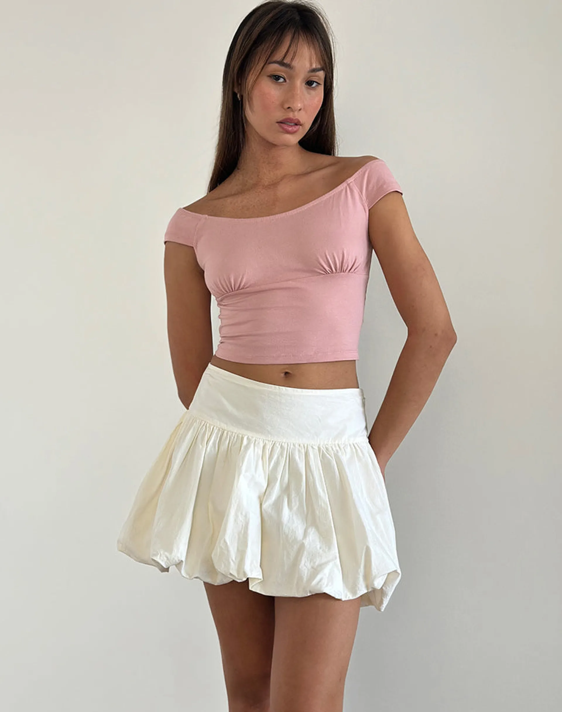 Motel Rocks Basic Tops | Corset Tops-Cania Corset Top in Pink Lady PinkLady