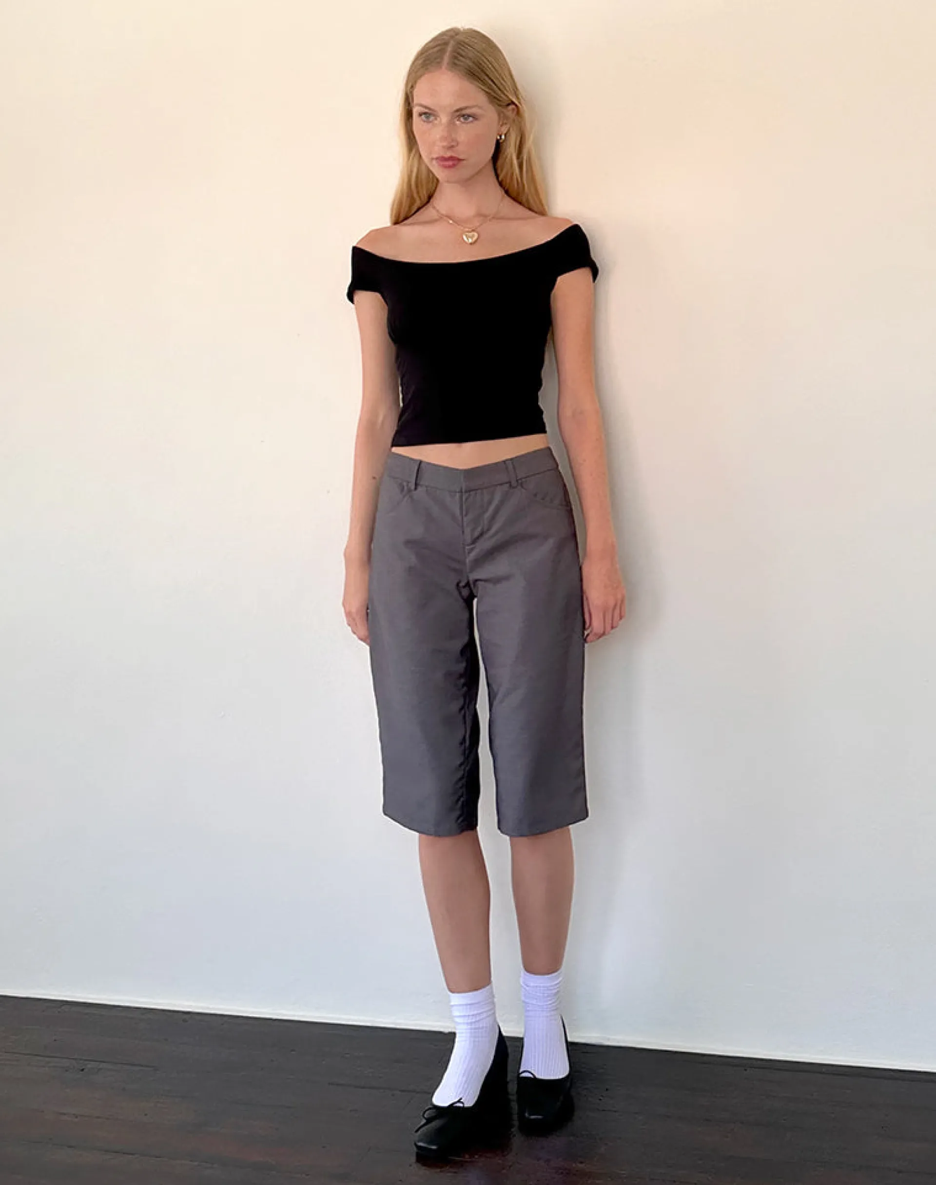 Motel Rocks Corset Tops | Going Out Tops-Cania Top in Lycra Black